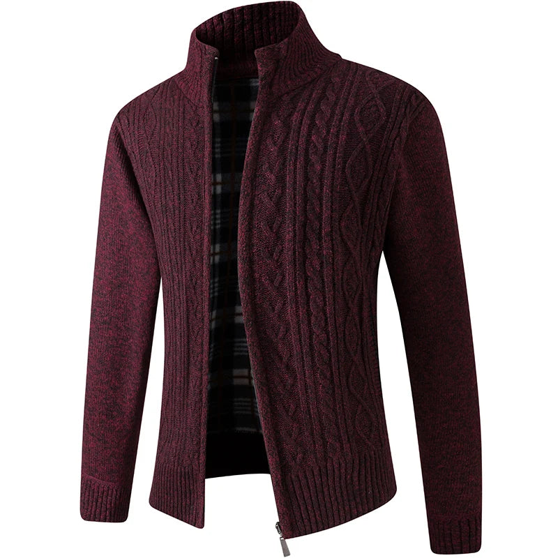 Sweaters Warm Zipper Sweaters Casual Knitwear Sweatercoat