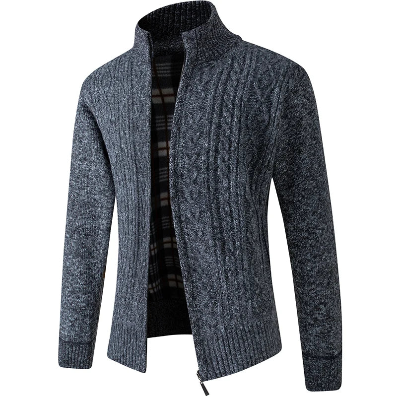 Sweaters Warm Zipper Sweaters Casual Knitwear Sweatercoat