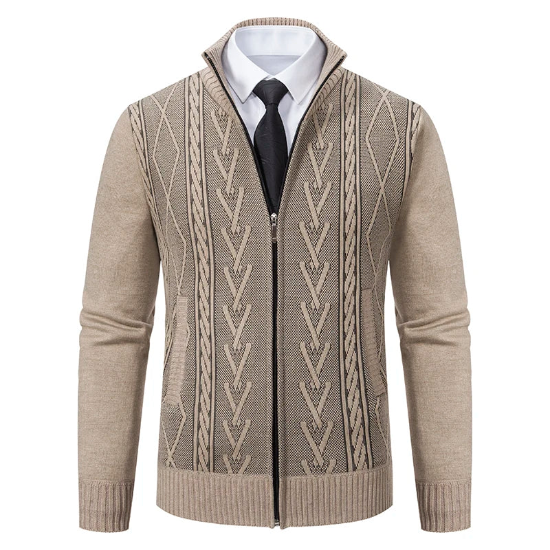 Sweaters Warm Zipper Sweaters Casual Knitwear Sweatercoat