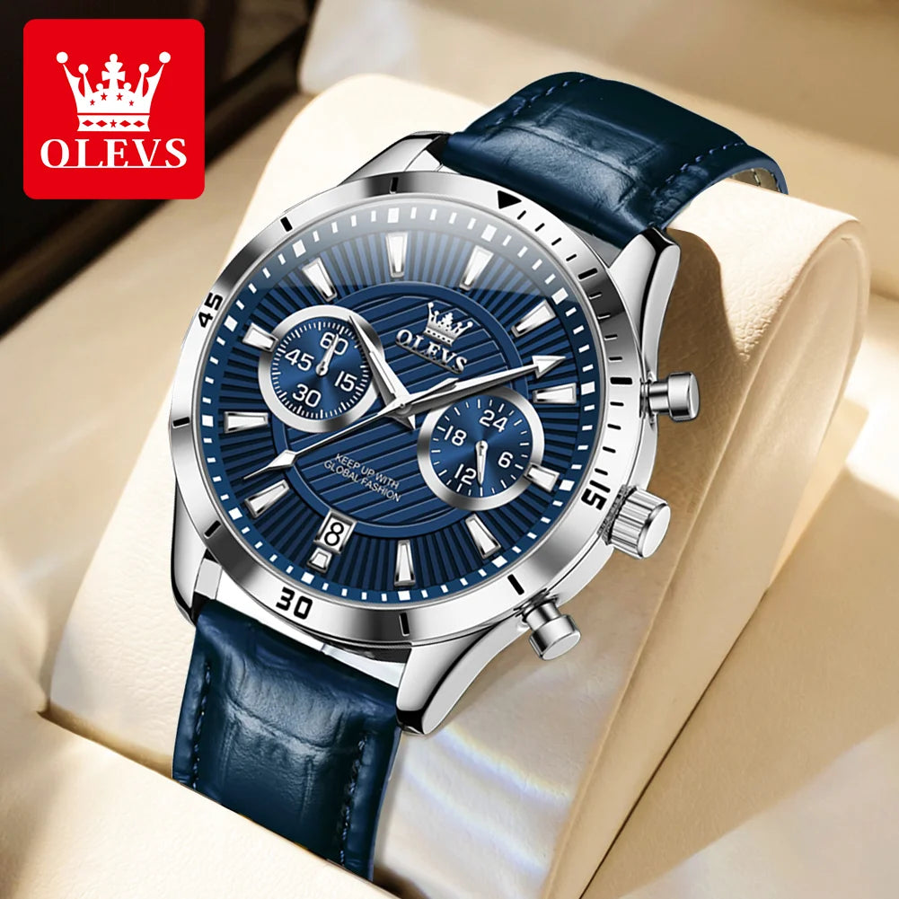 OLEVS Calendar 24 Hours Chronoscope Luminous Waterproof