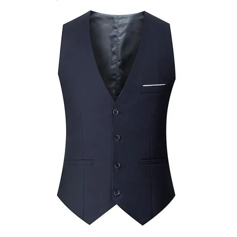 Slim Fit Suit Waistcoat Single Breasted