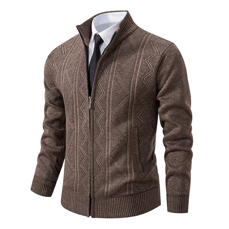 Sweaters Warm Zipper Sweaters Casual Knitwear Sweatercoat