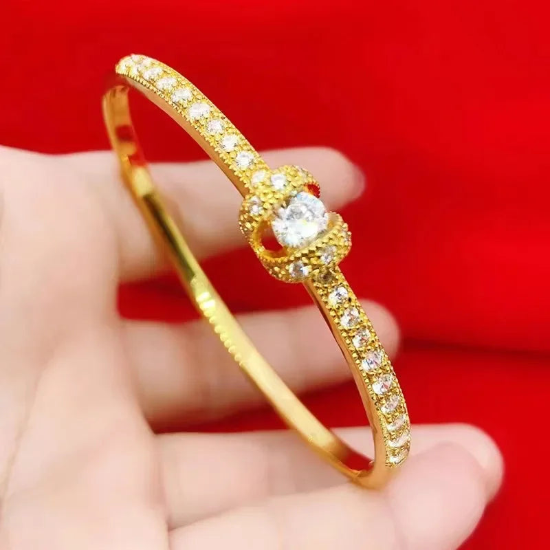 18K gold personalized buckle bracelet AU750 bracelet