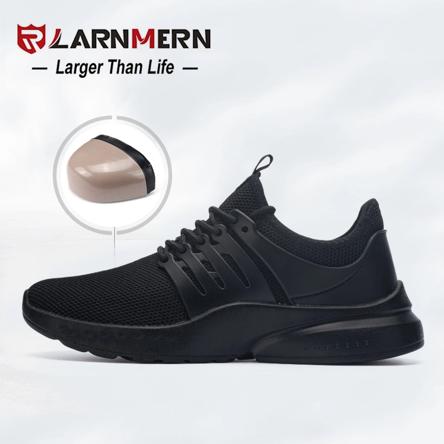 LARNMERN Steel Toe Lightweight Safety Breathable Shoes