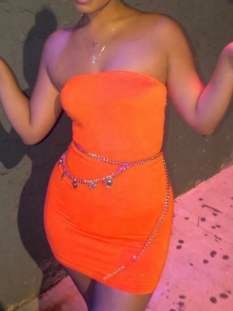 Sexy Backless Slim Mini Dress