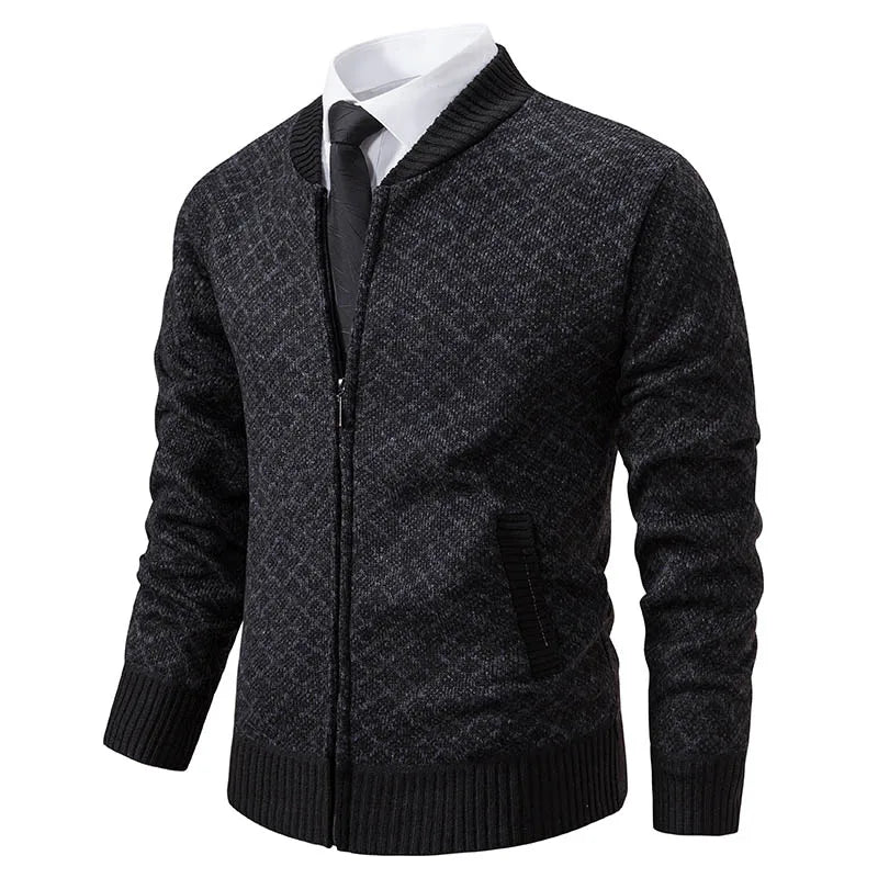 Sweaters Autumn Winter Wool Zipper Casual Knitwear