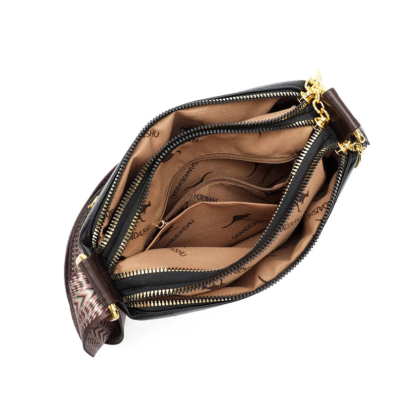 Messenger Soft Leather Designer Crossbody Bags