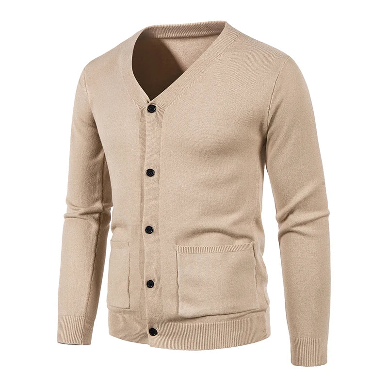 Spring Autumn Knitted Sweater coats Mens Casual