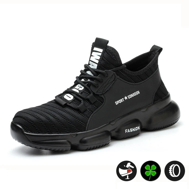 Steel Toe Puncture-Proof Safety Boots Protective