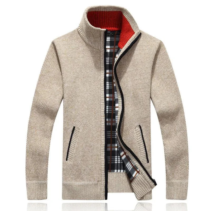 Sweaters Autumn Winter Wool Zipper Casual Knitwear
