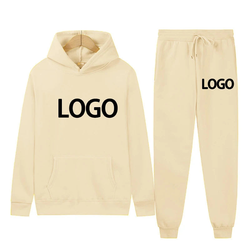 customize Printed Hooded Sweatshirts Jogger Pants Unisex