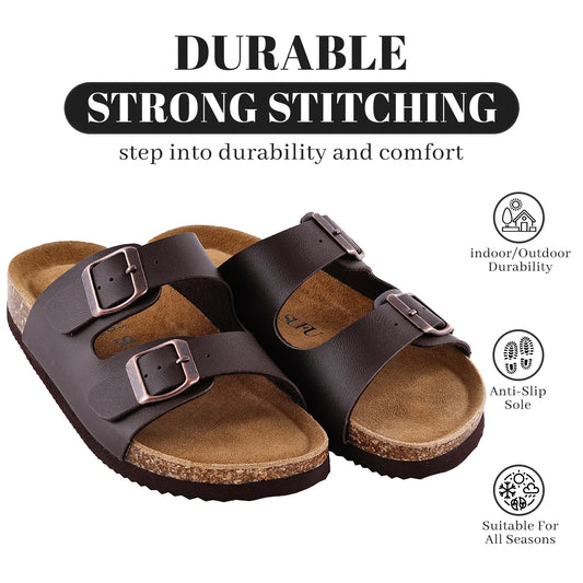SUFU Soft Footbed Leather Slippers Shoes