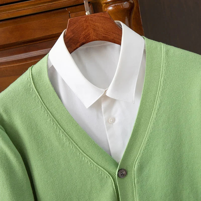 Mens Sweate Business Casual Classic V-neck