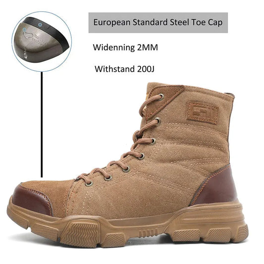 SUADEX Steel Toe Desert Safety Boots Shoes