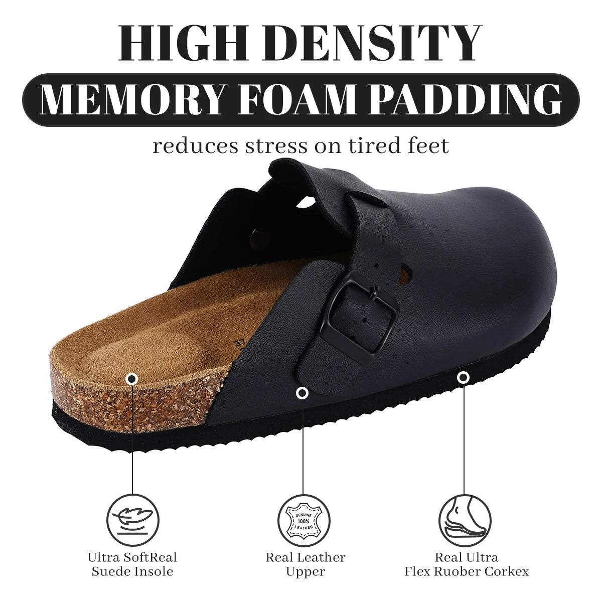 SUFU Clogs Shoes Classic Cork Antislip Outdoor