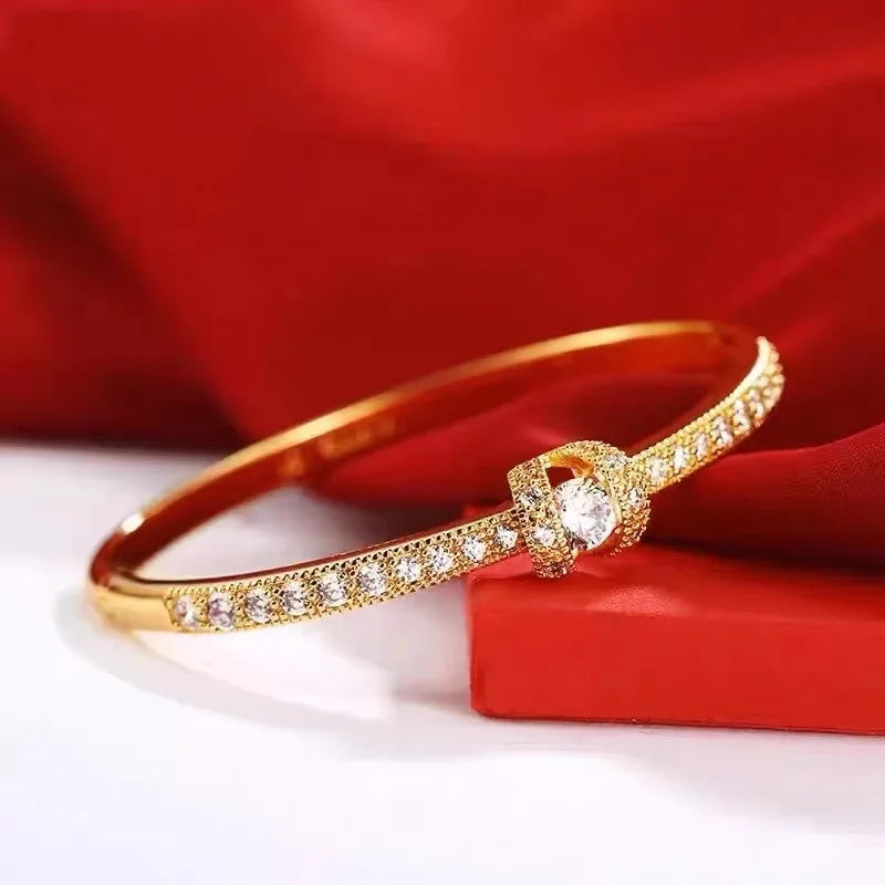 18K gold personalized buckle bracelet AU750 bracelet