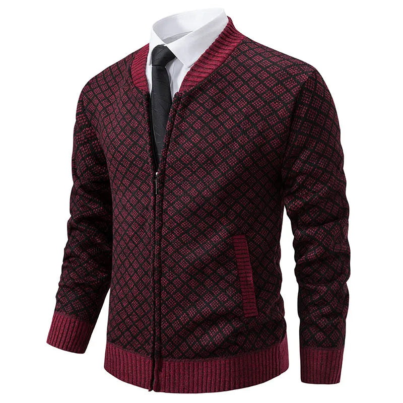 Sweaters Autumn Winter Wool Zipper  Casual Knitwear