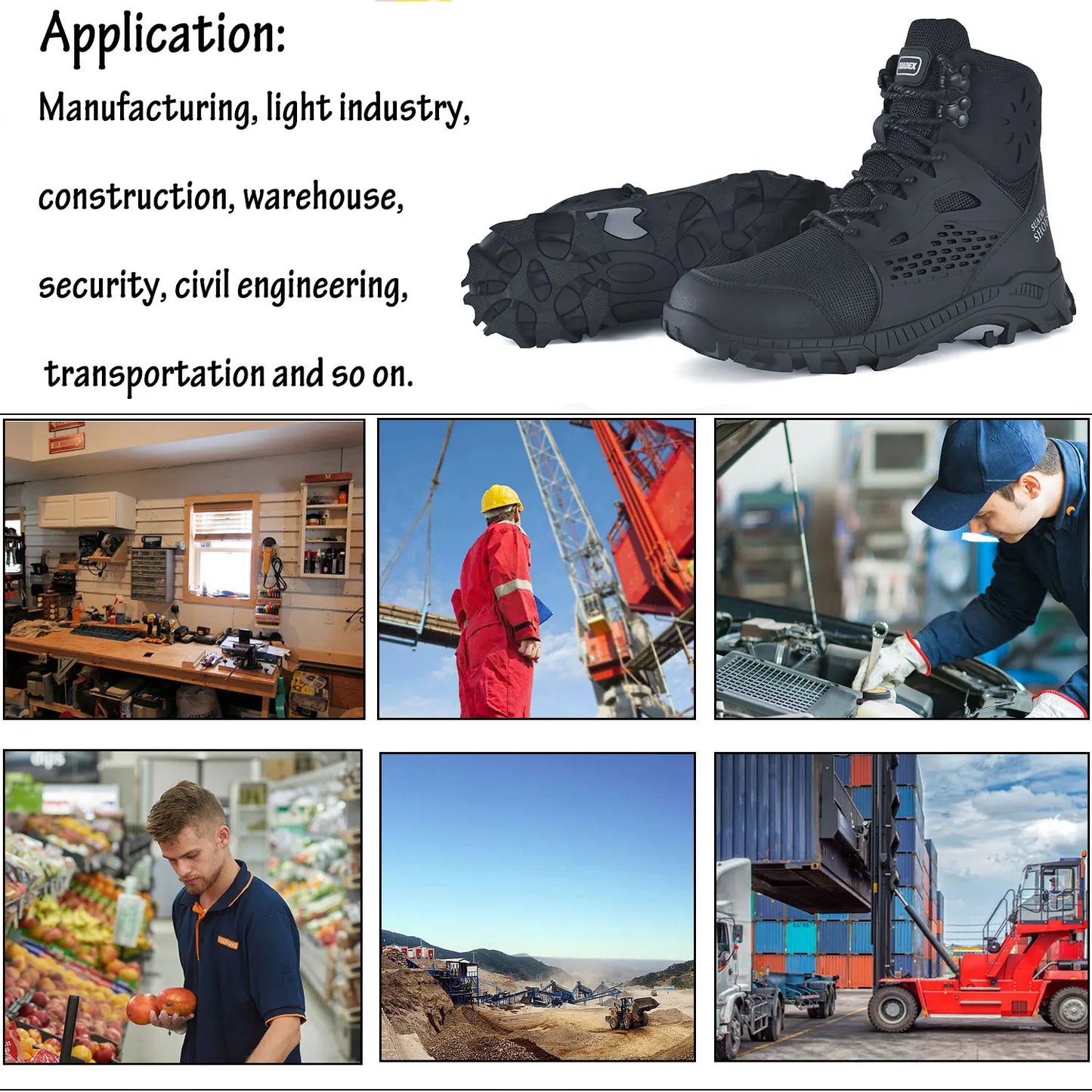 SUADEX S1 SafetySteel Toe Anti-slippery Boots