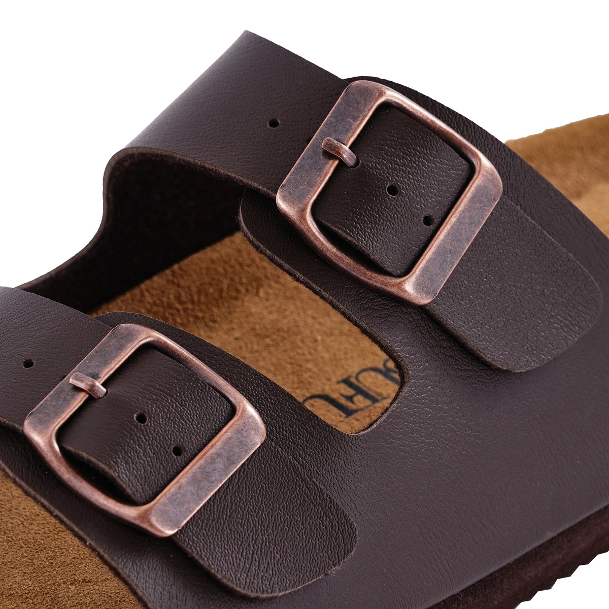 SUFU Soft Footbed Leather Slippers Shoes