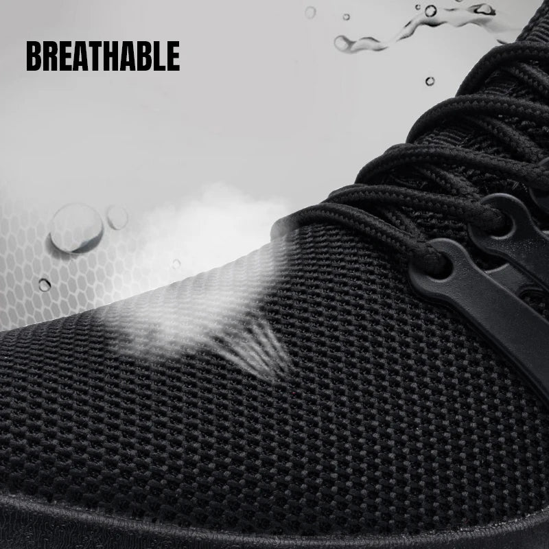 LARNMERN Steel Toe Lightweight Safety Breathable Shoes