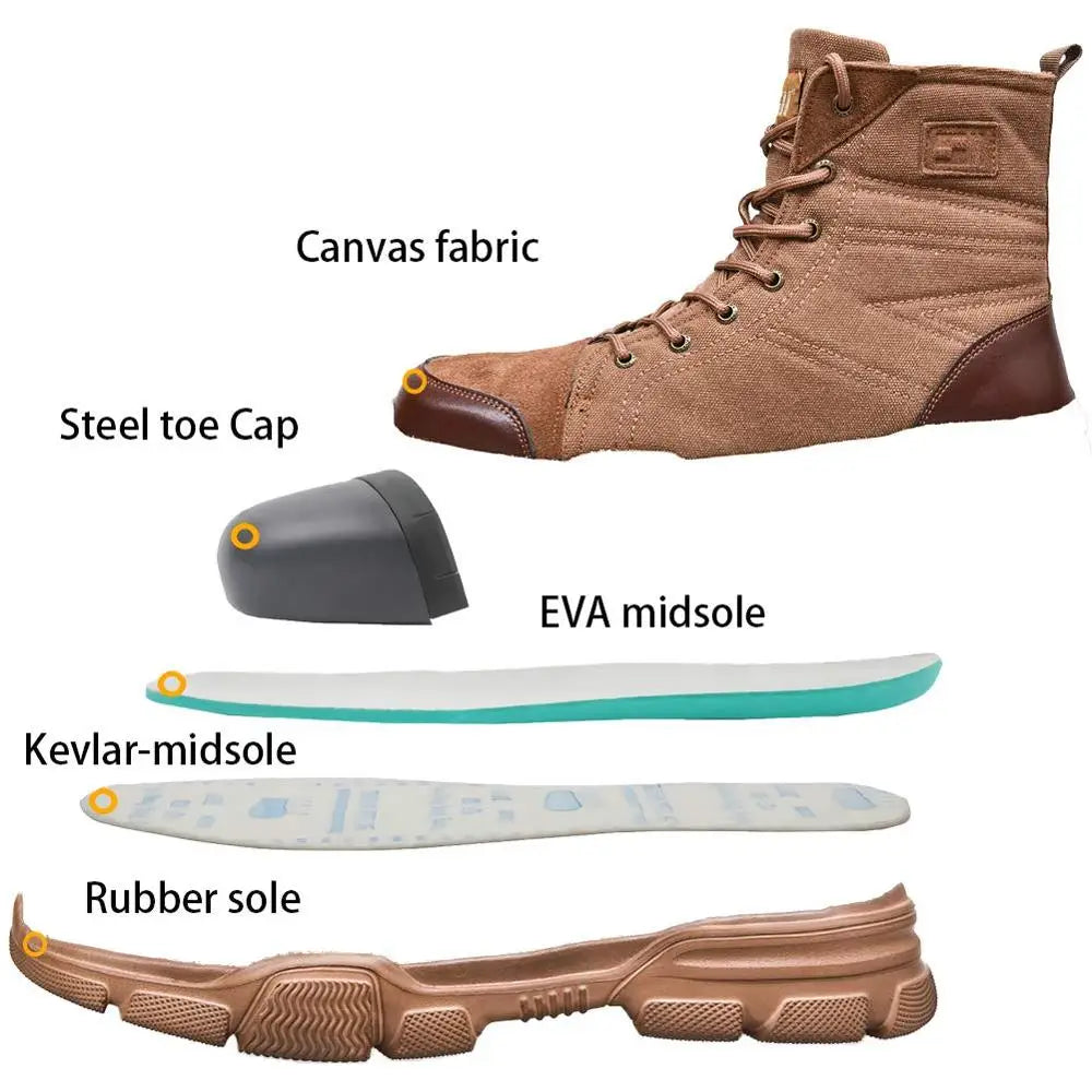 SUADEX Steel Toe Desert Safety Boots Shoes