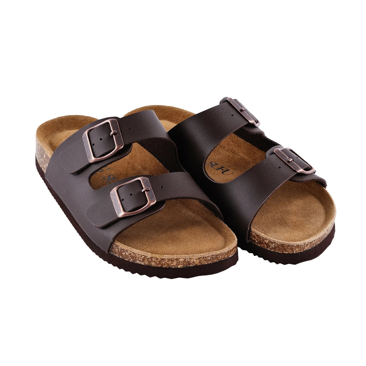 SUFU Soft Footbed Leather Slippers Shoes