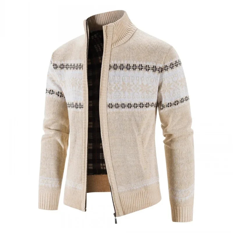 Sweaters Autumn Winter Wool Zipper  Casual Knitwear