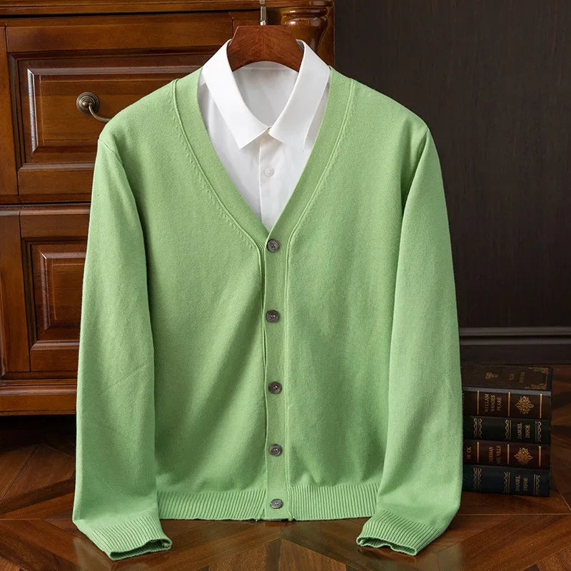 Mens Sweate Business Casual Classic V-neck