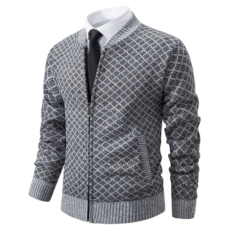 Sweaters Autumn Winter Wool Zipper  Casual Knitwear